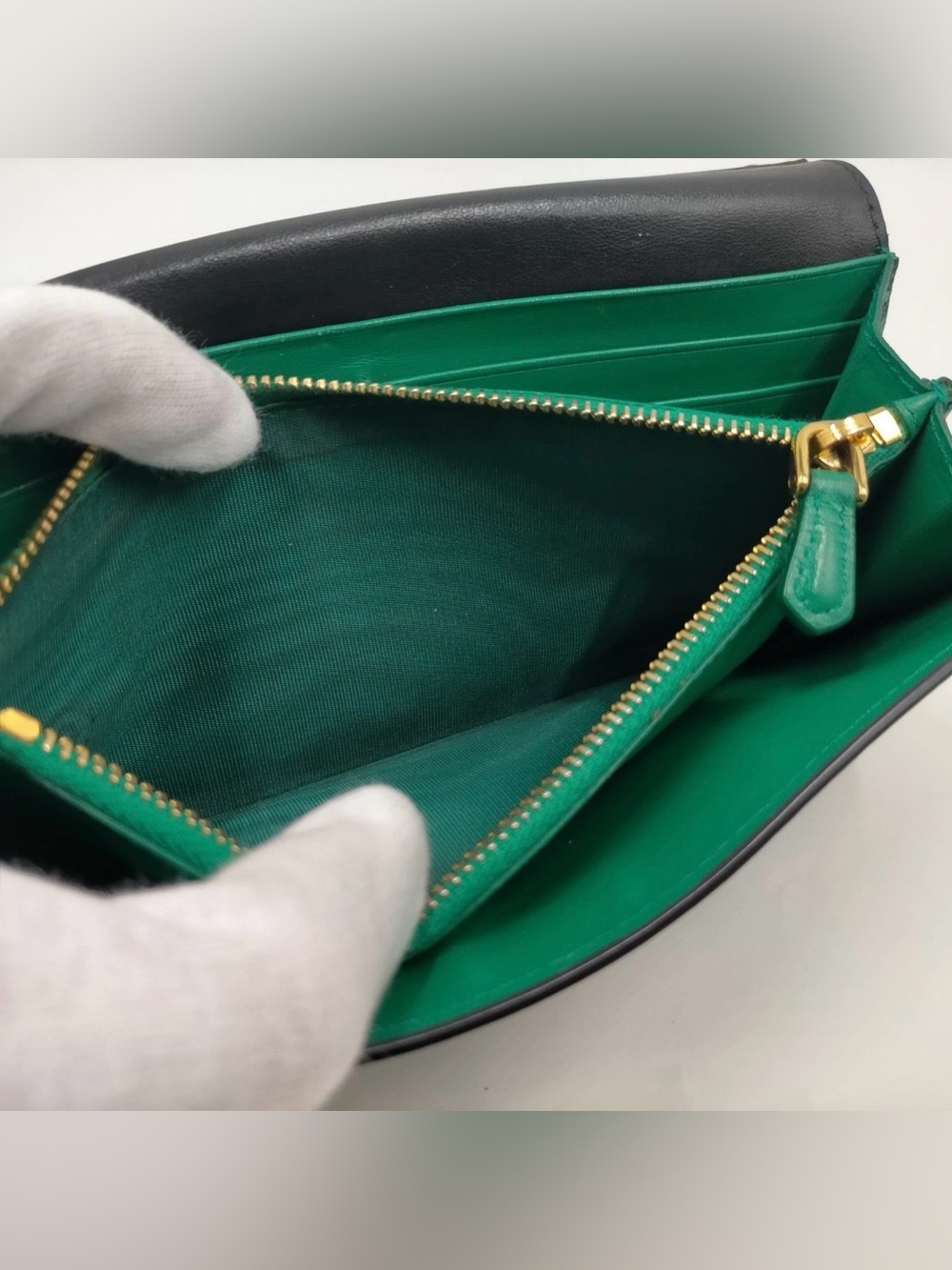 Like New Ultra Rare Prada Madras St. Pense Bifold Long Wallet View 6